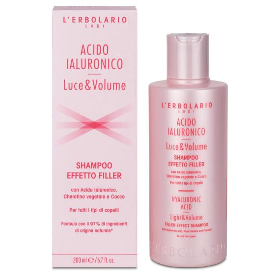 L'erbolario Shampoo Effetto Filler Acido Ialuronico Luce&Volume