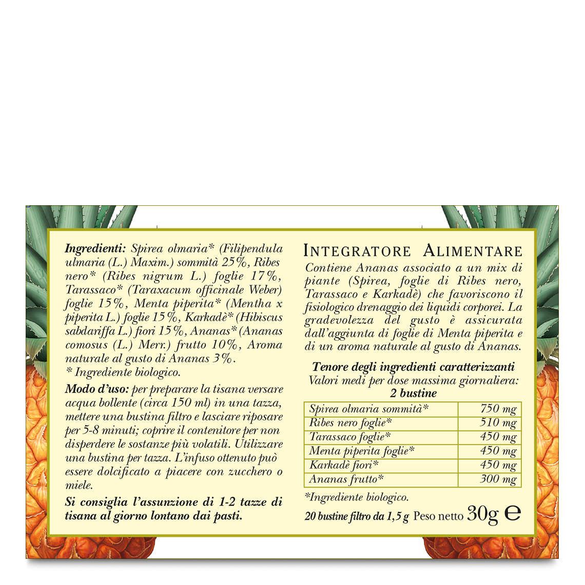 L'erbolario Tisana biologica Ananas Cell Fino al 55% di sconto