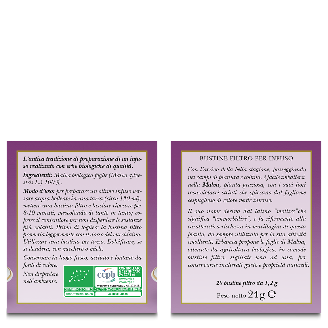 L'erbolario Infuso alla Malva Offerta per la Festa della Mamma