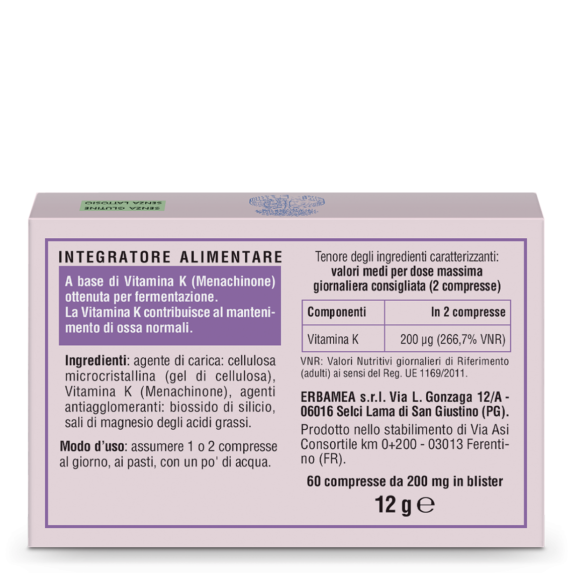 L'erbolario Integratore Vitamina K2 Offerta speciale della fabbrica