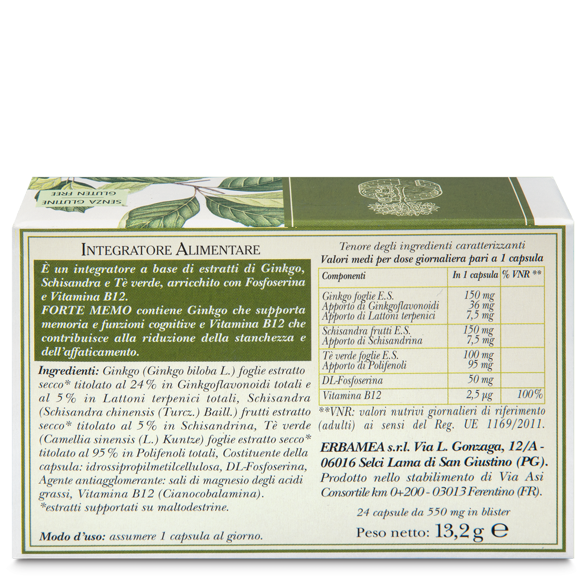 L'erbolario Integratore Forte Memo Duty-free