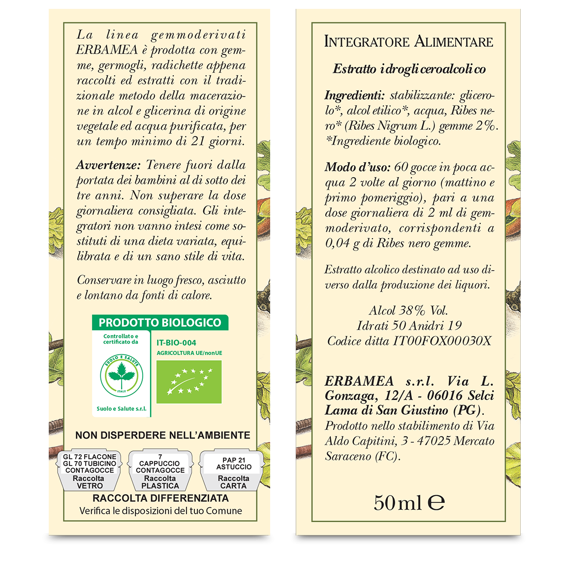 L'erbolario Integratore Ribes Nigrum Shopping Online