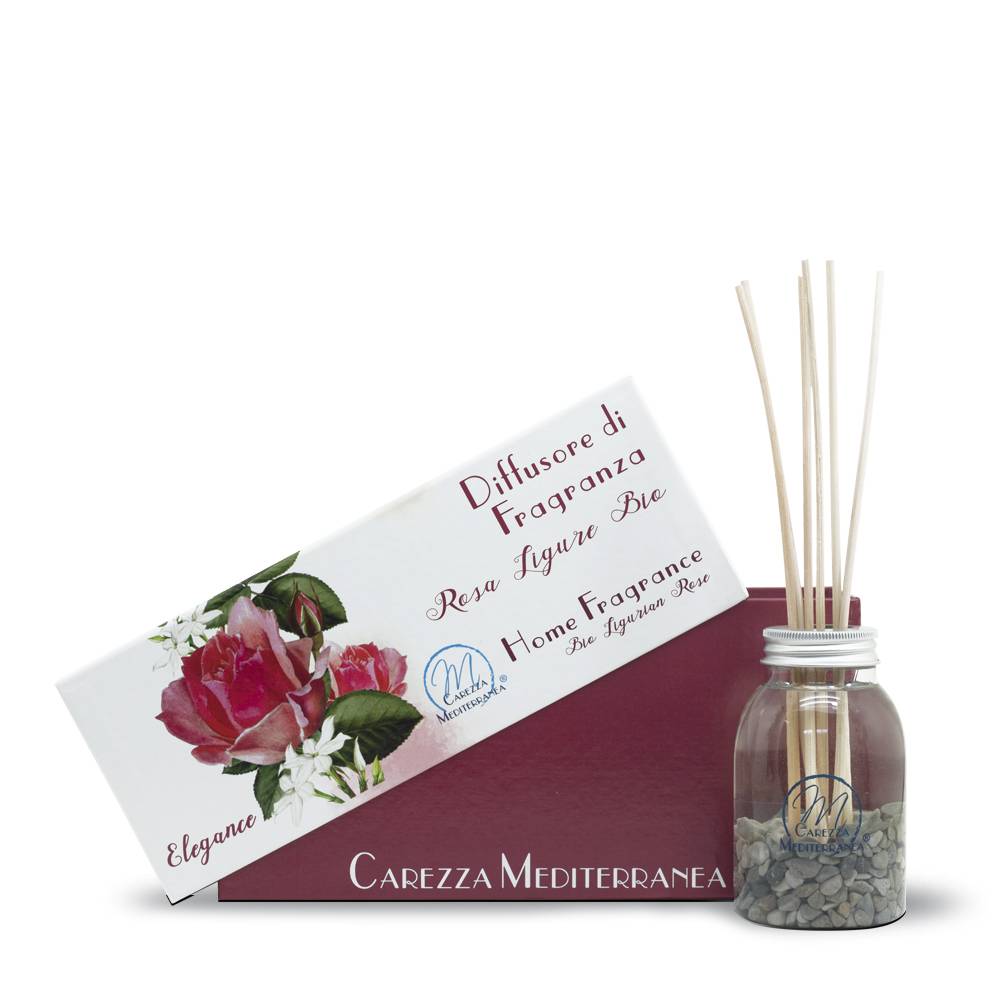 Pilogen Carezza Diffusore di Fragranza alla Rosa Ligure 180ml - Carezza Mediterranea Saldi Di Fabbrica