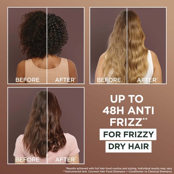 Garnier Garnier Ultimate Blends Hair Food Coconut Oil 3-in-1 Frizzy Hair Mask Treatment 390ml Saldi