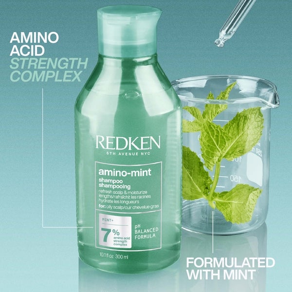 Redken Redken Amino Mint Scalp Cleansing for Greasy Hair Shampoo and All Soft Hydrating Care Conditioner Bundle In Saldo