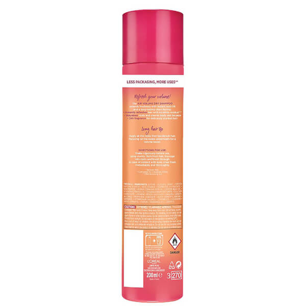Lu0027Oréal Paris L'Oréal Paris Elvive Dream Lengths Air Volume Cleansing Dry Shampoo 150ml Convenienza