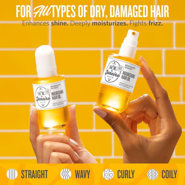 Sol de Janeiro Sol de Janeiro Brazilian Glossy Nourishing Anti-Frizz Hair Oil 58ml In Vendita