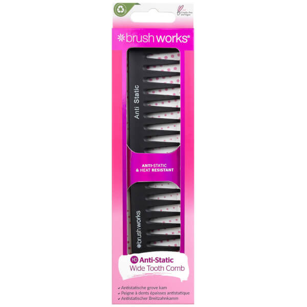 brushworks brushworks HD Pettine antistatico a denti larghi Italy