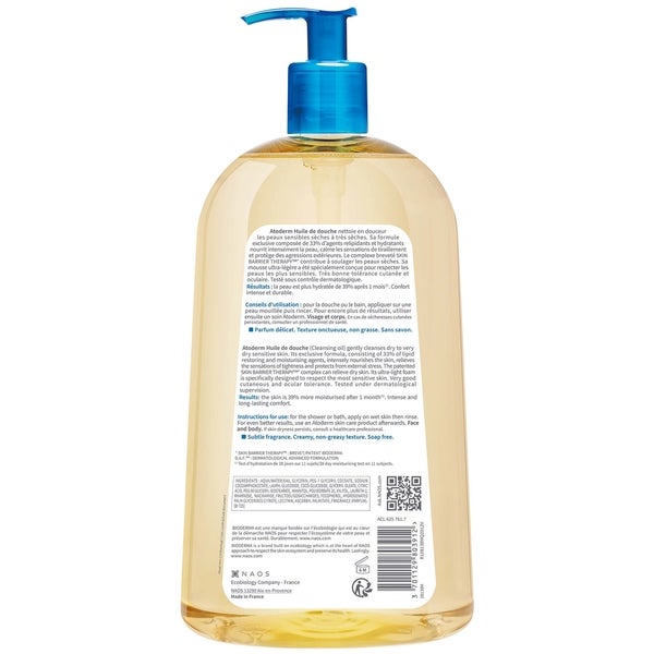 Bioderma Bioderma Atoderm Huile de douche olio detergente contro le irritazioniPelle da secca sensibile ad atopica Saldi