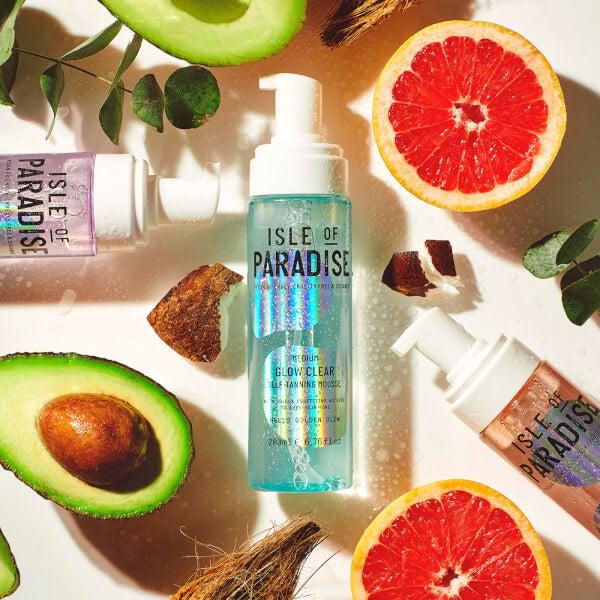 Isle of Paradise Isle of Paradise Glow Clear Self-Tanning Mousse - Medium 200ml Consegna Veloce