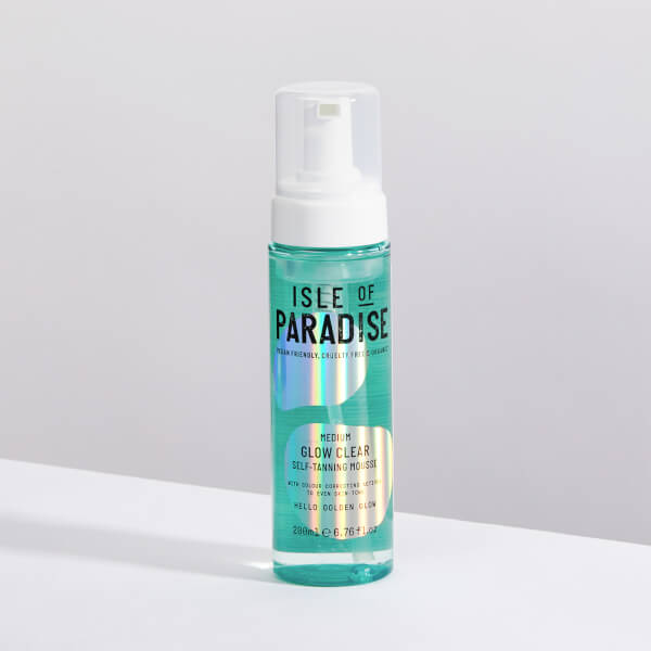 Isle of Paradise Isle of Paradise Glow Clear Self-Tanning Mousse - Medium 200ml Consegna Veloce