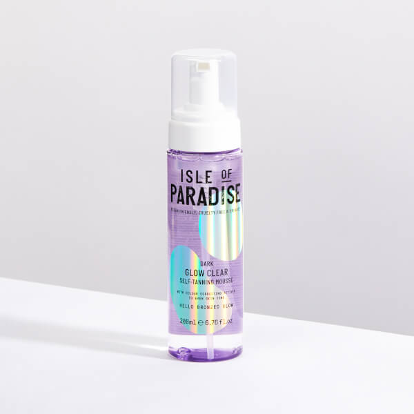 Isle of Paradise Mousse Autoabbronzante Glow Clear Isle of Paradise- Scuro 200ml Saldi Di Fabbrica