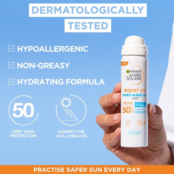 Garnier Over Makeup Super Spray Protezione UV SPF50 Garnier Ambre Solaire 75ml Negozi Online