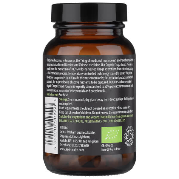 KIKI Health KIKI Health Organic Chaga Extract Mushroom (60 Vegicaps) Online