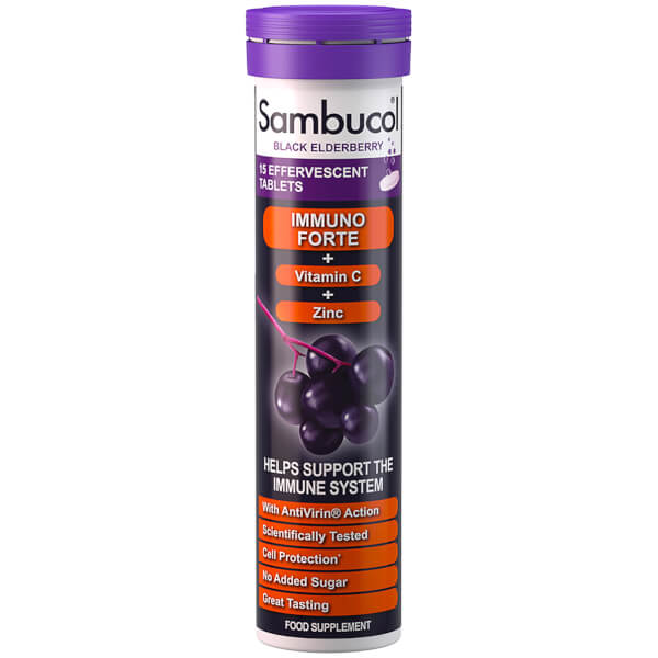 Sambucol Sambucol Immuno Forte integratore effervescente (15 compresse) Vendite Flash