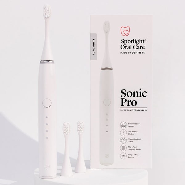 Spotlight Oral Care Spotlight Oral Care Sonic Pro Toothbrush - Pure White Offerta speciale della fabbrica