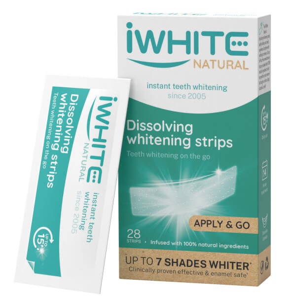 iWhite iWhite Natural Teeth Whitening Strips x28 0.9g Super sconto