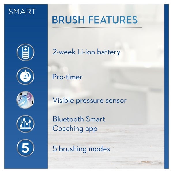 Oral-B Oral B Smart 6 - 6000N - Black Electric Toothbrush Designed by Braun Esporta salva