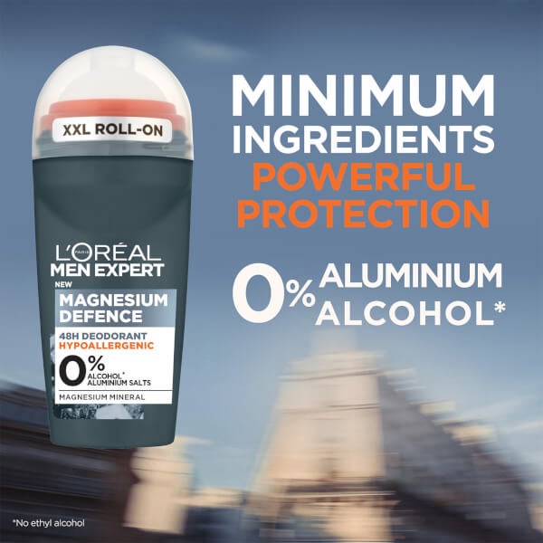 Lu0027Oréal Paris Men Expert L'Oréal Paris Men Expert Magnesium Defence Hypoallergenic 48 Hour Roll-On Deodorant 50ml Saldi