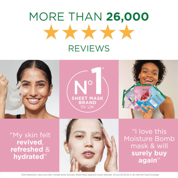 Garnier Garnier Moisture Bomb maschera viso idratante in tessuto ai fiori di ciliegio Italy