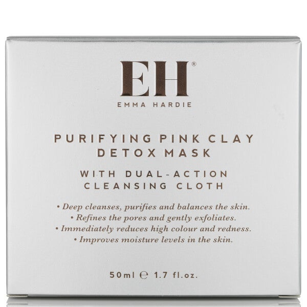 Emma Hardie Emma Hardie maschera purificante detox all'argilla rosa con panno detergente a doppia azione Promozione Limitata
