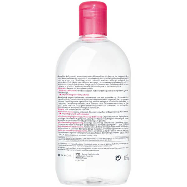 Bioderma Bioderma Sensibio H2O Acqua micellare detergente e struccante Pelle sensibile Comprane uno, ottenene uno gratis