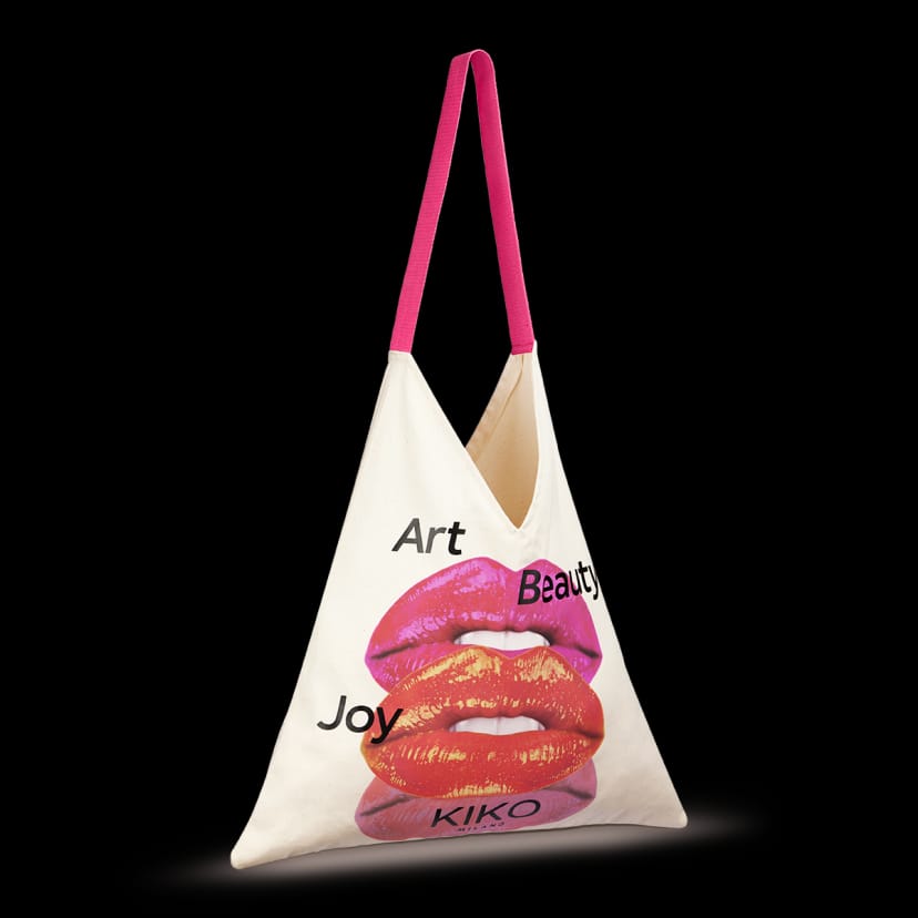 Kikocosmetics tote bag art beauty joy Comprare a buon mercato