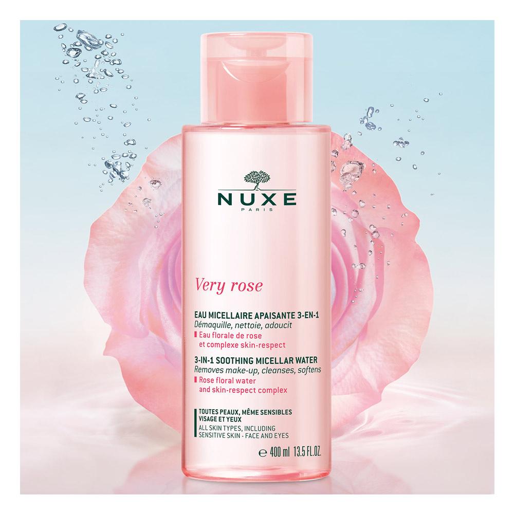 Nuxe VERY ROSE acqua micellare lenitiva 3in1 tutta la pelle In Vendita
