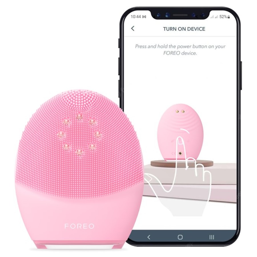 Foreo Spazzole di pulizia LUNA 4 Plus Dispositivo di pulizia termica del viso per pelli normali con NIR luce LED rossa e microcorrente Novità
