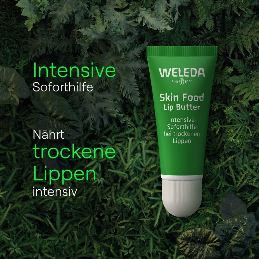 Weleda Cura degli occhi e delle labbra Aiuto immediato e intensivo per labbra secche e screpolate Skin Food Lip Butter Qualità Garantita