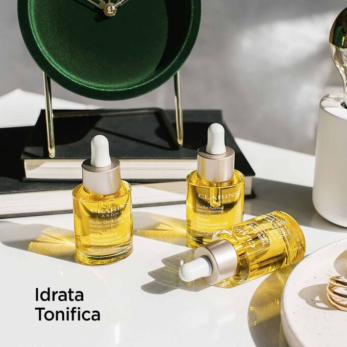 Clarins pelle disidratata Presa