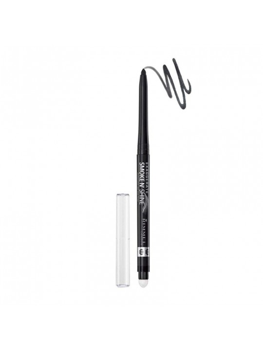 Rimmel London Matita Occhi Automatica Exaggerate Eye Smokye'n Shine 001 Little Black Smokey In Saldo