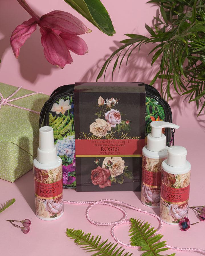 Rudy Profumi Pochette con Bagno & Doccia Schiuma Crema Corpo Acqua Profumata 100 mLNature&AromeLinea Roses Economico