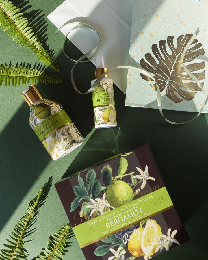 Rudy Profumi Scatola regalo con Bagno & Doccia Schiuma 250 mL + Acqua Profumata 100 mLNature&AromeLinea Bergamot I Più Venduti