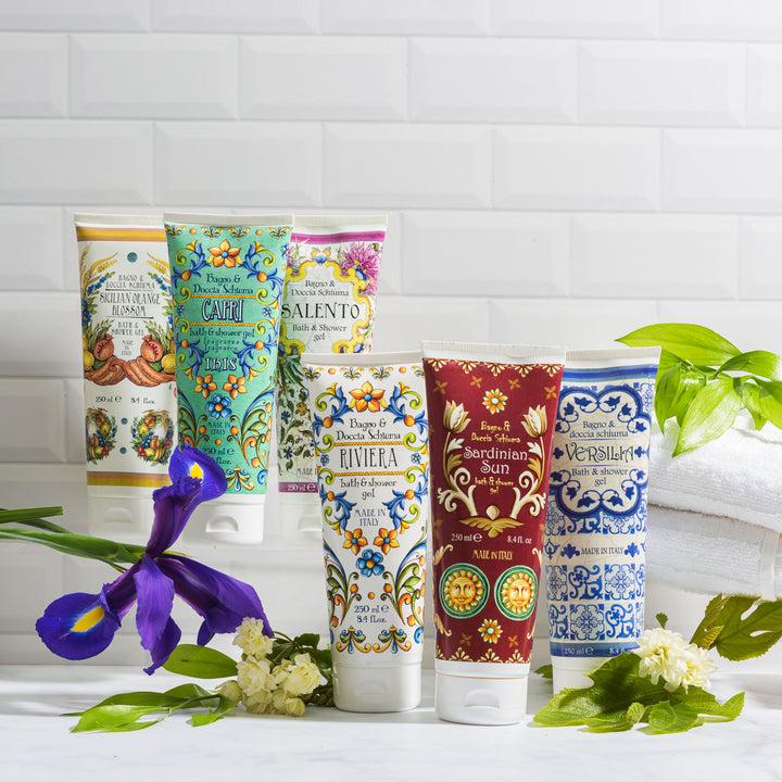 Rudy Profumi Docciaschiuma in Tubo da 250 mLfico nero e rosa biancaLinea Amalfi Vendite Flash