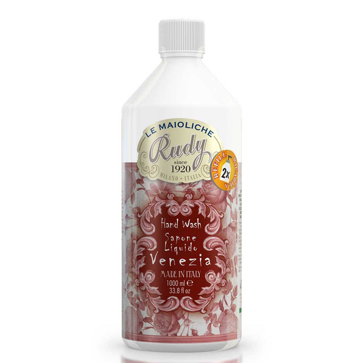 Rudy Profumi Ricarica sapone liquido mani da 1000 mLlimone dolce lampone e ambraLinea Venezia Offerta Pasqua